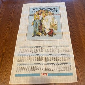 Norman Rockwell Vintage Tea Towel